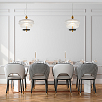 Подвесной светильник многослойный из рифленого прозрачного стекла Academy of Light варинант исполнения - 7 | Loft Concept в Костроме