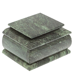 Шкатулка с зеркалом из натурального камня змеевик Stone Casket варинант исполнения - 2 | Loft Concept в Костроме