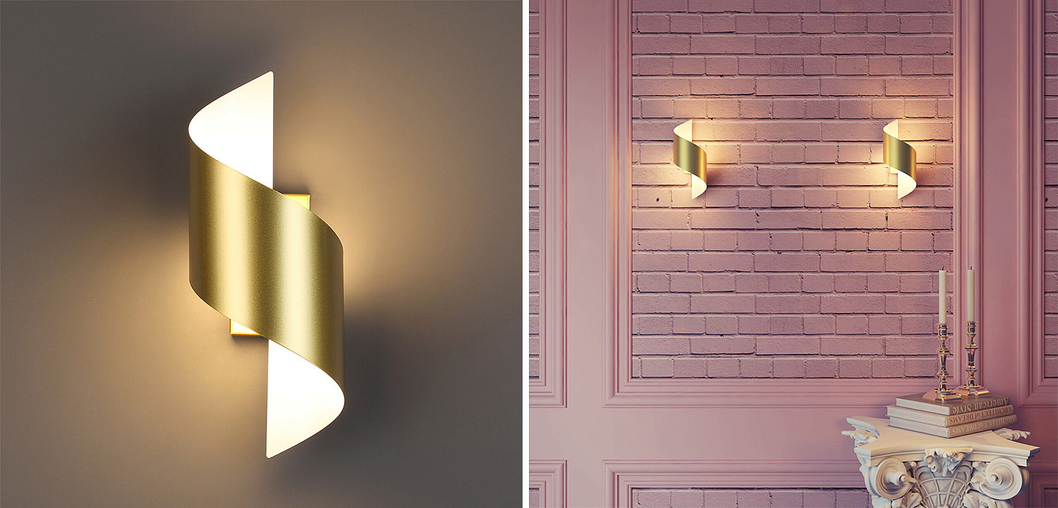 Бра Gold Locken Wall Lamp Бра Gold Locken Wall Lamp - Loft-Concept в Костроме