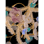 Люстра круглая с цветочным декором Miscellaneous herbs варинант исполнения - 2 | Loft Concept в Костроме