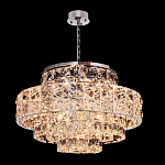 Люстра хрустальная в неоклассическом стиле на серебристом каркасе Majesty варинант исполнения - 1 | Loft Concept в Костроме