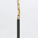 Подвесной светильник с плафоном в форме плоского купола и белой шарообразной лампой Eurofase варинант исполнения - 6 | Loft Concept в Костроме