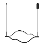 Подвесной светильник волнообразный изогнутый на двух тросах 123 см Spiral Lighting варинант исполнения - 4 | Loft Concept в Костроме