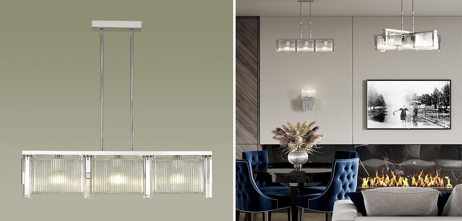 Люстра Madelen Chrome Linear Chandelier Люстра Madelen Chrome Linear Chandelier - Loft-Concept в Костроме