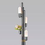 Торшер светодиодный с серым металлическим каркасом Generosity варинант исполнения - 2 | Loft Concept в Костроме