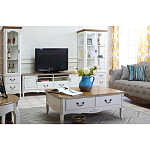 Узкая стеклянная витрина с двумя ящиками Montmartre Provence Showcase варинант исполнения - 3 | Loft Concept в Костроме