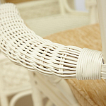 Комплект обеденный из ротанга Eloise grand white варинант исполнения - 8 | Loft Concept в Костроме