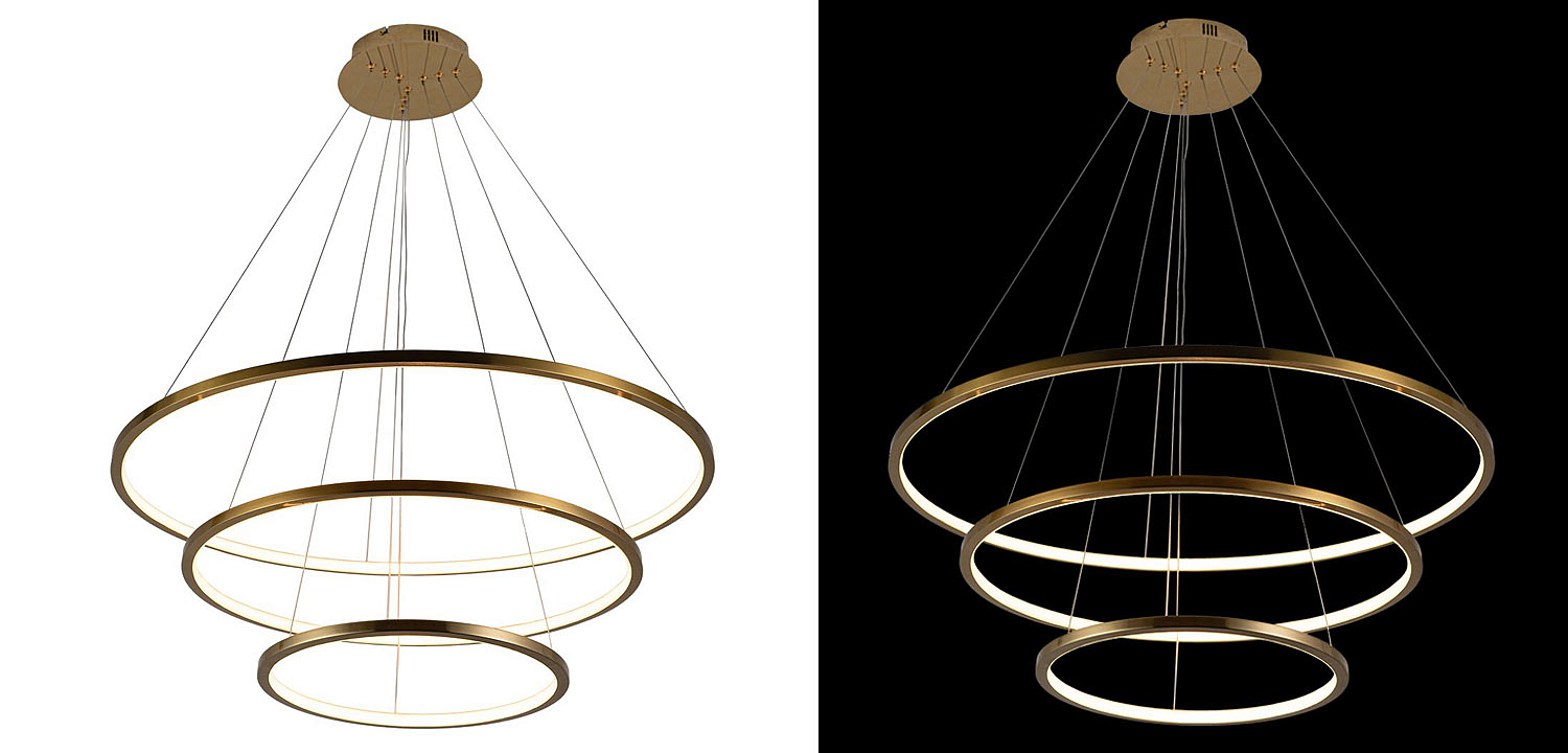 Люстра Ring Horizontal Trio gold Люстра Ring Horizontal Trio gold - Loft-Concept в Костроме