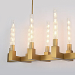 Люстра CANELLE Linear Chandelier 12 Modern Brass варинант исполнения - 1 | Loft Concept в Костроме