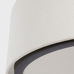 Потолочный светильник с круглым хлопковым абажуром Frosted Diffuser варинант исполнения - 3 | Loft Concept в Костроме