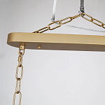 Люстра подвесная овальная со стеклянными трубками Длина 100 см Nembus варинант исполнения - 2 | Loft Concept в Костроме