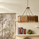 Люстра с абажуром из ротанга Wicker Furniture варинант исполнения - 4 | Loft Concept в Костроме