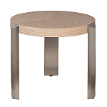 Столик журнальный круглый со светлым шпоном Light Veneer Table варинант исполнения - 1 | Loft Concept в Костроме