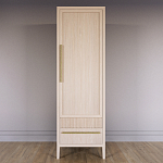 Узкий Шкаф Primo с 2 выдвижными ящиками Светлый дуб варинант исполнения - 2 | Loft Concept в Костроме