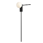 Бра с белым шарообразным плафоном и черным минималистичным каркасом Direct Rays варинант исполнения - 2 | Loft Concept в Костроме