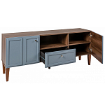 ТВ-тумба серая из массива бука с 2-мя дверками и ящиком Wenge Light варинант исполнения - 4 | Loft Concept в Костроме