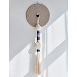 Аксессуар на стену диск из нитей Wall Decor White Thread Disc  варинант исполнения - 4 | Loft Concept в Костроме