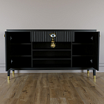 Комод-буфет Elsa Dreams Black с открытыми полками   варинант исполнения - 3 | Loft Concept в Костроме