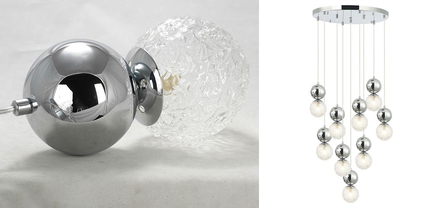 Люстра Lennert Chrome Cascade Chandelier Люстра Lennert Chrome Cascade Chandelier - Loft-Concept в Костроме