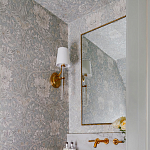 Зеркало прямоугольное в фактурной золотой раме Reflective Fabric варинант исполнения - 4 | Loft Concept в Костроме