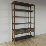 Стеллаж с двумя ящиками Elsa Dreams Walnut варинант исполнения - 1 | Loft Concept в Костроме