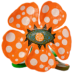 Декоративная статуэтка Yayoi Kusama Flowers that Bloom at Midnight Orange варинант исполнения - 1 | Loft Concept в Костроме