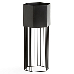 Кашпо Elevated Planters Сlive 59 черное  варинант исполнения - 1 | Loft Concept в Костроме