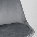 Стул с мягким велюровым сиденьем Arvika Grey варинант исполнения - 7 | Loft Concept в Костроме