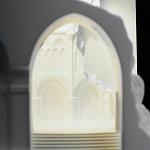 Встраиваемый в стену гипсовый светильник под покраску с эффектом разрушенной стены Antiquity Athena варинант исполнения - 9 | Loft Concept в Костроме