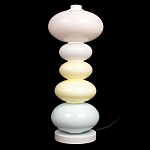 Настольная лампа из стеклянных сфер в пастельных тонах Высота 48 см Pastel Lunaria варинант исполнения - 1 | Loft Concept в Костроме