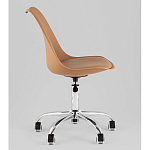 Офисный стул на металлическом основании EGGERY Brown пластик варинант исполнения - 4 | Loft Concept в Костроме