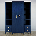 Большой шкаф с витриной Elsa Dreams Blue варинант исполнения - 6 | Loft Concept в Костроме