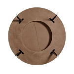 Журнальный столик с круглой фактурной столешницей из натурального дерева Vortex варинант исполнения - 3 | Loft Concept в Костроме