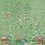 Обои ручная роспись Belvoir Pistachio варинант исполнения - 2 | Loft Concept в Костроме