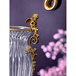 Ваза прозрачная с бронзовыми ручками в виде ангелов Eden Garden варинант исполнения - 4 | Loft Concept в Костроме