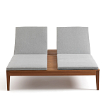 Шезлонг двухместный из эвкалипта Sunset варинант исполнения - 3 | Loft Concept в Костроме