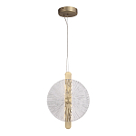 Подвесной светильник с круглым стеклянным плафоном Gingham варинант исполнения - 4 | Loft Concept в Костроме