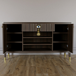 Комод-буфет Elsa Dreams Walnut с открытыми полками   варинант исполнения - 3 | Loft Concept в Костроме