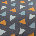 Постельное белье из сатина с принтом треугольники 150х200 см Triangular Dreams варинант исполнения - 2 | Loft Concept в Костроме