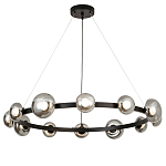 Светодиодная кольцевая люстра IONA Сhandelier black варинант исполнения - 4 | Loft Concept в Костроме