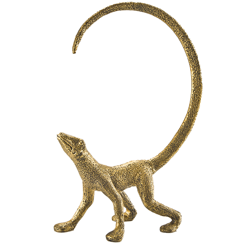 Декоративная статуэтка ящерица Golden Lizard Statuette Золотой Декоративная статуэтка ящерица Golden Lizard Statuette Золотой в Костроме | Loft Concept