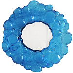 Дизайнерское Зеркало из синего стекла Blue Bubbles Mirror  варинант исполнения - 3 | Loft Concept в Костроме