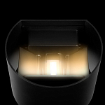 Уличный настенный светильник цилиндрической формы черного цвета из металла Urban Minimalist варинант исполнения - 5 | Loft Concept в Костроме