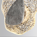 Бра с волнообразным стеклянным плафоном и вставкой из мрамора Liquid Stone варинант исполнения - 5 | Loft Concept в Костроме