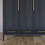 Большой Шкаф Primo Черный дуб с 3 дверьми и 3 выдвижными ящиками варинант исполнения - 2 | Loft Concept в Костроме