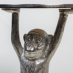 Столик с подстольем в виде обезьянки Bombay Nickel варинант исполнения - 6 | Loft Concept в Костроме
