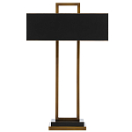 Настольная лампа прямоугольная с черным абажуром Strictness of Forms варинант исполнения - 2 | Loft Concept в Костроме