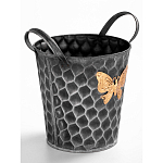 Железное кашпо Gold butterfly design варинант исполнения - 3 | Loft Concept в Костроме