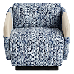 Дизайнерское Кресло William с кожаными подлокотниками  варинант исполнения - 2 | Loft Concept в Костроме