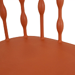 Пластиковый стул на ножках из массива бука Ferret Spiral Brown варинант исполнения - 6 | Loft Concept в Костроме